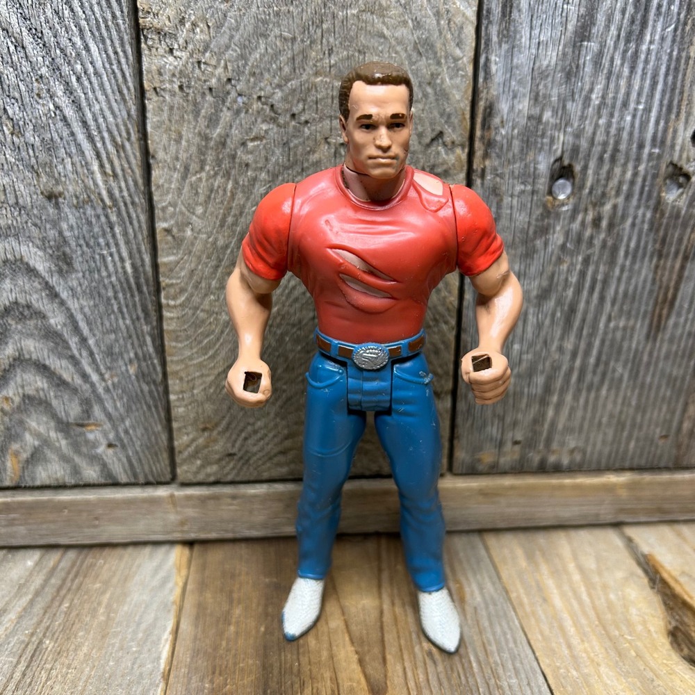 Vintage 1993 Last Action Hero Jack Slater Arnold Schwarzenegger Figure Mattel